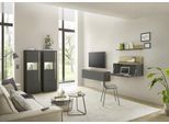 Büromöbel-Set HOME AFFAIRE "CiTY/GiRON", grau (anthrazit), B:380cm H:170cm T:40cm, Arbeitsmöbel-Sets, Büromöbel-Set, Home Office, mit Wandsekretär