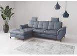 Ecksofa SIT & MORE "Zora", graublau, B:262cm H:92cm T:164cm, Sofas, Ecksofa