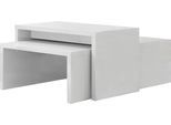 Couchtisch OTTO HOME "Piano", weiß (weiß hochglanz, weiß hochglanz), B:102cm H:38cm T:67cm, Tische, Couchtisch, UV lackiert, 2-er Set