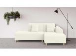 Ecksofa OTTO HOME "Suyala", beige (creme), B:258cm H:85cm T:168cm, 100% Polyester, Sofas, Ecksofa, L-Form mit Hocker