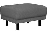 Polsterhocker HOME AFFAIRE "AGNIA B/T/H: 70/64/43 cm", grau (anthrazit), B:70cm H:43cm T:64cm, 100% Polyester, Hocker, Polsterhocker, passend zur Serie, auch in Cord und Bouclé