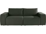 Big-Sofa "LooksII Breite 242cm, komfortabel und bequem, viel Platz", grün, B:242cm H:87cm T:89cm, LOOKS BY WOLFGANG JOOP, Sofas, Big-Sofa, geradlinig und komfortabel