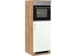 Backofen/Kühlumbauschrank KOCHSTATION "KS-Colmar", weiß, B:60cm H:165cm T:60cm, Holzwerkstoff, Schränke, Backofen/Kühlumbauschrank, 60 cm breit, 165 cm hoch, für Einbaukühlschrank und Einbaubackofen