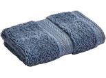 Waschlappen CHRISTY "RENAISSANCE", blau (denim), B:33cm L:33cm, Walkfrottier, Waschlappen, Waschlappen, Premium-Waschlappen in Luxusqualität, 675g/m², 33x33cm, 6er Set