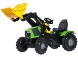 Tretfahrzeug ROLLY TOYS "Deutz-Fahr 5120", grün, Tretfahrzeuge, KinderB:53cm H:81cm T:142cm, Kunststoff, Tretfahrzeug, Kindertraktor mit Lader, B:53cm H:81cm T:142cm