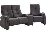 3-Sitzer EXXPO - SOFA FASHION "Tivoli, Kinosofa mit Relaxfunktion, mit Ablagetisch und Stauraum", grau (elefant), B:258cm H:109cm T:152cm, Sofas, 3-Sitzer, bequem und komfortabel, hohe Rückenlehne