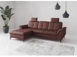 Ecksofa SIT & MORE "Zora", merlot, B:262cm H:92cm T:164cm, Sofas, Ecksofa