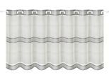 Scheibengardine GERSTER "Ubbe" Gr. 1, beige (natur), B:140cm H:50cm, Polyester, Gardinen, Scheibengardine, HxB: 50x140, mit modernem Streifen Design