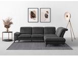 Ecksofa SIT & MORE "Cabana L-Form", grau, B:303cm H:84cm T:244cm, 100% Polyester, Sofas, Ecksofa, Ottomane, wahlweise mit Sitztiefen-,Armlehnen- und Kopfteilfunktion