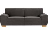 2,5-Sitzer DOMO COLLECTION "Incanto, kubische Formensprache, komfortabel, flache Armlehnen", braun (espresso), B:220cm H:81cm T:89cm, Sofas, 2 5-Sitzer