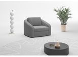 Sessel SIT & MORE "Jazz", grau, B:116cm H:88cm T:104cm, 100% Polyester, Sessel, Sessel