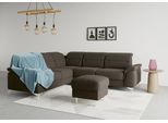 Ecksofa SIT & MORE "Sinatra L-Form", braun (espresso), B:251cm H:85cm T:231cm, 90% Polyester, 10% Polyamid, Sofas, Ecksofa, optional mit Kopfteilverstellung und Armteilfunktion