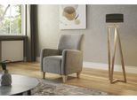 Sessel HOME AFFAIRE "Viva", beige (nature), B:74cm H:93cm T:81cm, 95% Polyester, 10% Polyamid, Sessel, Sessel, mit Federkern, mit Buchefüßen