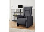 TV-Sessel SIT & MORE "Melissa", grau (dunkelgrau), B:71cm H:113cm T:85cm, 98% Polyester 2% Polyamid, Sessel, TV-Sessel, wahlweise elektrisch oder manuell verstellbar, optional Aufstehhilfe