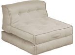 Sessel HOME AFFAIRE "Pia", beige (creme), B:106cm H:95cm, Sessel, Sessel, Loungesessel in 2 Größen, mit Schlaffunktion und Pouf-Funktion.