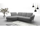 Ecksofa SIT & MORE "Dance, L-Form, inkl. Sitztiefenverstellung", grau, B:313cm H:91cm T:208cm, 95%Polyester 5%Polyamid, Sofas, Ecksofa, inkl. Click&Seat, optional mit Kopfteilverstellung
