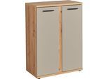 Stauraumschrank BEGA OFFICE "Kanada", beige (artisan eiche, kaschmir), B:68cm H:95cm T:38cm, Holzwerkstoff, Schränke, Stauraumschrank, BxHxT: 68x95x38 cm, Softclose für Türen