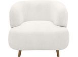 Sessel HOME AFFAIRE "Tistam", weiß, B:90cm H:73cm T:86cm, 95% Polyester, 5% Nylon, Sessel, Sessel, Formschöner Polstersessel, perfektes Einzelstück, organische Form