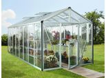 Gewächshaus VITAVIA "Zeus 15700", silber (silberfarben), B:266cm T:622cm, Gewächshäuser, Gewächshaus