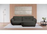 Ecksofa BETYPE "Be Fluffy", grau (anthracit), B:269cm H:87cm T:184cm, 100% Polyester, Sofas, Ecksofa, Softes Sitzgefühl, moderne Kedernaht, hochwertiger Bezug