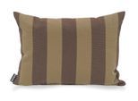 Dekokissen H.O.C.K. "Classic Streifen Outdoor", braun (braun, gestreift), B:60cm L:40cm, Polyacryl, Dekokissen_Sitzkissen_Kissenhüllen, Dekokissen, Kissenhülle mit Füllung, 1 Stück