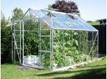 Gewächshaus VITAVIA "Uranus 9900", silber (silberfarben), B:254cm T:379cm, Gewächshäuser, Gewächshaus