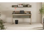 Büromöbel-Set HOME AFFAIRE "Stranda im Scandi-Style, Home Office, Büro in zwei Farben verfügbar", eukalyptus skandi eiche, Holzwerkstoff, Arbeitsmöbel-Sets, Büromöbel-Set, enthält Schreibtisch und Wandboard