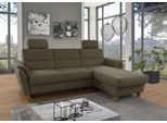 Ecksofa HOME AFFAIRE "Palmera L-Form, B: 244 cm - OTTO. Verlässliche Qualität.", grün (oliv), B:244cm H:89cm T:163cm, 100% Polyester;Struktur (100% Polyester);Luxus-Microfaser in Lederoptik (100% Polyester), Sofas, Ecksofa, optional Bettfunktion & Bettkasten, Federkern