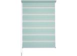 Doppelrollo LIEDECO "Klemmfix-Duo-Rollo" Gr. 3, grün (pastell, grün), B:70cm H:160cm, Polyester, Rollos, Doppelrollo, 1 Stück
