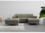 Stauraumhocker SIT & MORE "Maggiore", braun (schlamm), B:102cm H:48cm T:67cm, 95% Polyester, 5% Polyamid, Hocker, Stauraumhocker, mit Stauraum und modernen Metallbeinen
