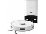 ROWENTA Saugroboter "mit Wischfunktion und AbsaugstationX-Plorer Serie 75+, 4in1", weiß, B:39,4cm H:34,7cm T:43,1cm, Saugroboter, Laser-Navigationssystem, 120 Min. Laufzeit, 3 Reinigungsmodi, Saugroboter