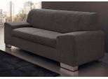 2-Sitzer DOMO COLLECTION "Alisson kubische Formensprache mit abgerundeten Details, Breite 164cm", grau (anthrazit), B:164cm H:75cm T:83cm, Microfaser aus 100% Polyester;Softlux, das pflegeleichte Kunstleder aus 80% PVC, 18% Polyester und 2% Polyurethan;Strukturstoff aus 90% Polyester und 10% Polyacryl, Sofas, 2-Sitzer, fester Sitzkomfort