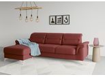 Ecksofa SIT & MORE "Sinatra L-Form", rot (bordeaux), B:258cm H:85cm T:170cm, 100% Polyester, Sofas, Ecksofa, mit Recamiere, optinal mit Kopfteilverstellung und Armteilfunktion