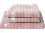 Handtuch Set DYCKHOFF "Wecycled", lila (mauve), 3 Stk., Walkfrottier, Walkfrottier, Walkfrottier, Handtücher, Handtuch Set, 2 Handtücher (50x100cm), 1 Duschtuch (70x140cm)