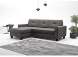 Ecksofa HOME AFFAIRE "Varese", mocca, B:239cm H:91cm T:164cm, Sofas, Ecksofa, wahlweise mit Bettfunktion und Bettkasten