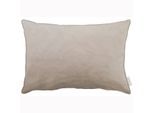 Dekokissen APELT "Magnus", beige (beige, unifarben), B:41cm L:61cm, Obermaterial: 100% Polyester, Dekokissen_Sitzkissen_Kissenhüllen, Dekokissen