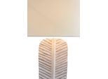 SALESFEVER Stehlampe "Fanny", weiß, 1, Ø 55cm H: 175cm, 1 Stk., Leuchten, handgefertigt, in Blattoptik, Stehlampe