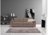 Schlafsofa EGOITALIANO "Cecilia, modern & elegant, erstklassiger Sitzkomfort, Dauerschläfer", braun (mud), B:234cm H:85cm T:102cm, Luxus-Micofaser Lederoptik (100% Polyester) ist ein neues technisches Gewebe mit einem visuellen und taktilen Aspekt, der dem Nubuk sehr nahe kommt, mit innovativen Eigenschaften. Seine außerordentliche Weichheit kommt von einem exklusiven Produktionsprozess, der Unrei