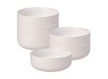 Schale "Müslischalen Crafted ø 15,8 cm 6er Set", beige (cotton), L:15,8cm, LIKE. BY VILLEROY & BOCH, Schüsseln, Schale