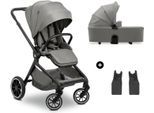 Kombi-Kinderwagen HAUCK "Move N Care Set", Baby, grau (dunkelgrau), Aluminium, Kunststoff, Polyester, Polyurethan, Kinderwagen Kombi-Kinderwagen, belastbar bis 22 kg