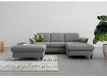 Stauraumhocker SIT & MORE "Maggiore", grau, B:102cm H:48cm T:67cm, 98% Polyester, 2% Polyamid, Hocker, Stauraumhocker, mit Stauraum und modernen Metallbeinen