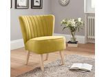 Sessel HOME AFFAIRE "Campi", gelb, B:64cm H:81cm T:66cm, Luxus-Microfaser (100% Polyester), Sessel, Sessel, in verschiedenen Farben verfügbar, frei im Raum stellbar