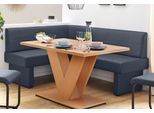 Eckbank HOME AFFAIRE, blau, B:182cm H:89cm T:142cm, Sitzbänke, Eckbank
