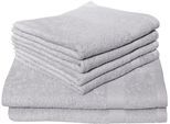 Handtuch Set DYCKHOFF "Planet", silber, 6 Stk., Frottier, Frottier, Obermaterial: 100% Baumwolle, Handtuch-Sets, Handtuch Set, 4 Handtücher (50x100cm), 2 Duschtücher (70x140cm)