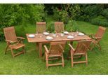 Garten-Essgruppe MERXX "Commodoro", beige (natur), Sitzmöbel-Sets, Garten-Essgruppe