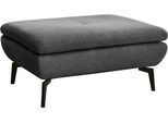 Hocker DIE PLANBAR "MP-IN23002", schwarz (cyber anthrazit), B:93cm H:44cm T:72cm, 100% Recyceltes Polyester, Hocker, Hocker, hochwertige Kaltschaumpolsterung, stylische Metallfüße