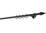 Gardinenstange MYDECO "20mm Point Wandträger 6,5 cm", schwarz, L:350cm, Gardinenstangen, Gardinenstange