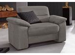 Sessel SIT & MORE "Ascara", grau, B:97cm H:85cm T:92cm, Softlux-Kunstleder;NaturLeder;Luxus-Microfaser ALTARA NUBUCK (100% Polyester), Sessel, Sessel, inklusive komfortablem Federkern