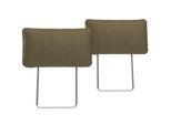 Kopfstütze OTTO HOME "Costello, B: 48 cm", grün (olive), B:48cm H:26cm T:18cm, Samtoptik (100% Polyester);Luxus-Microfaser (90% Polyester, 10% Polyamid), Polsterauflagen, Kopfstütze, Set: 2 Stück, passend zur Serie