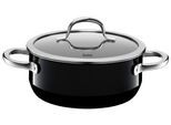 Bratentopf SILIT "Passion Black", schwarz, H:8,4cm Ø:20cm, Töpfe, Bratentopf, Made in Germany